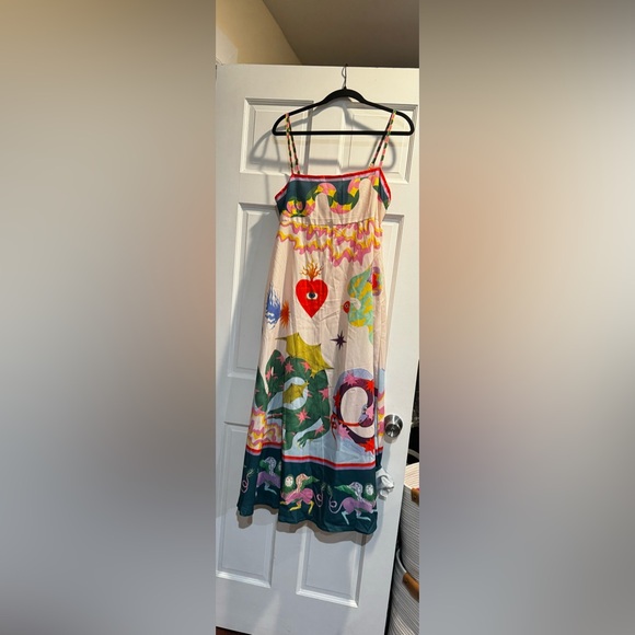 Adorable fun whimsical pattern, spaghetti strap size extra large dress. - Picture 1 of 4